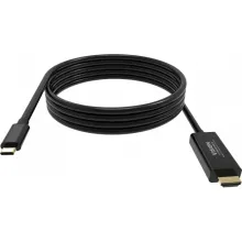 Vision TC 2MUSBCDP8K/BL DisplayPort cable 2 m USB Type-C Black