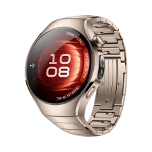 HUAWEI WATCH 5 42mm Sand Gold / Titanium band / Titanium van luchtvaartkwaliteit / X-TAP / eSIM bellen / GPS / ECG / Bluetooth 5.2 / Smartwatch / Compatibel met iOS en Android