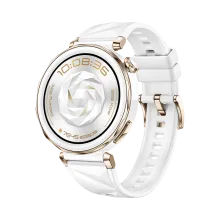 HUAWEI WATCH GT 5 Pro 42MM White Fluoroelastomer / Pro-Level sports / Up to 2-week Battery life/ Golf Courses Map / Sleep monitoring / Bluetooth Call / Water resistance / GPS