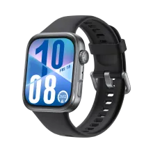 HUAWEI WATCH FIT 4/ Aluminum Alloy Black/ Fluoroelastomer Strap/ GPS/ Bluetooth 5.2/ Up to 10-Day Battery Life/ Compatible with Android & iOS