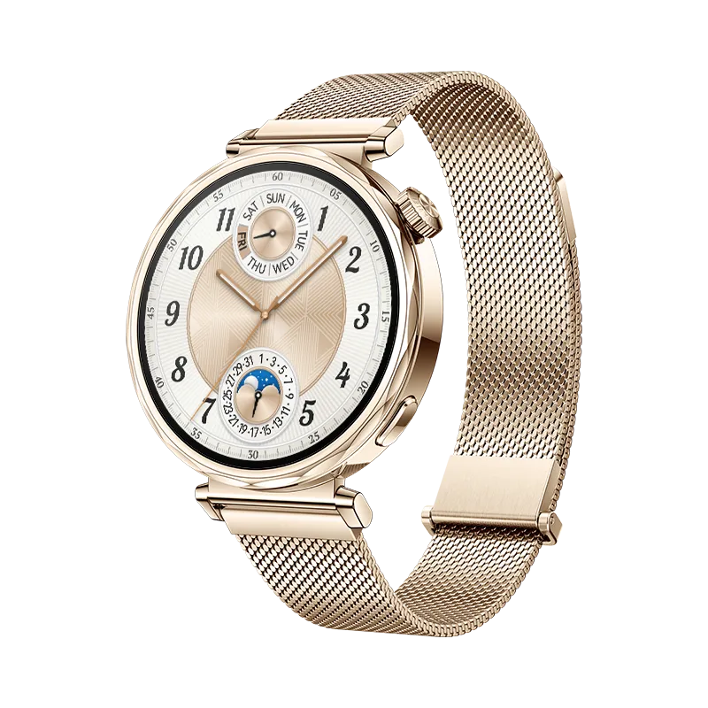 HUAWEI WATCH GT 5 41MM Gold Milanese / Up to 2-week Battery life/ All-New running and cycling experience / Sleep monitoring / Bluetooth Call / Water resistance / GPS