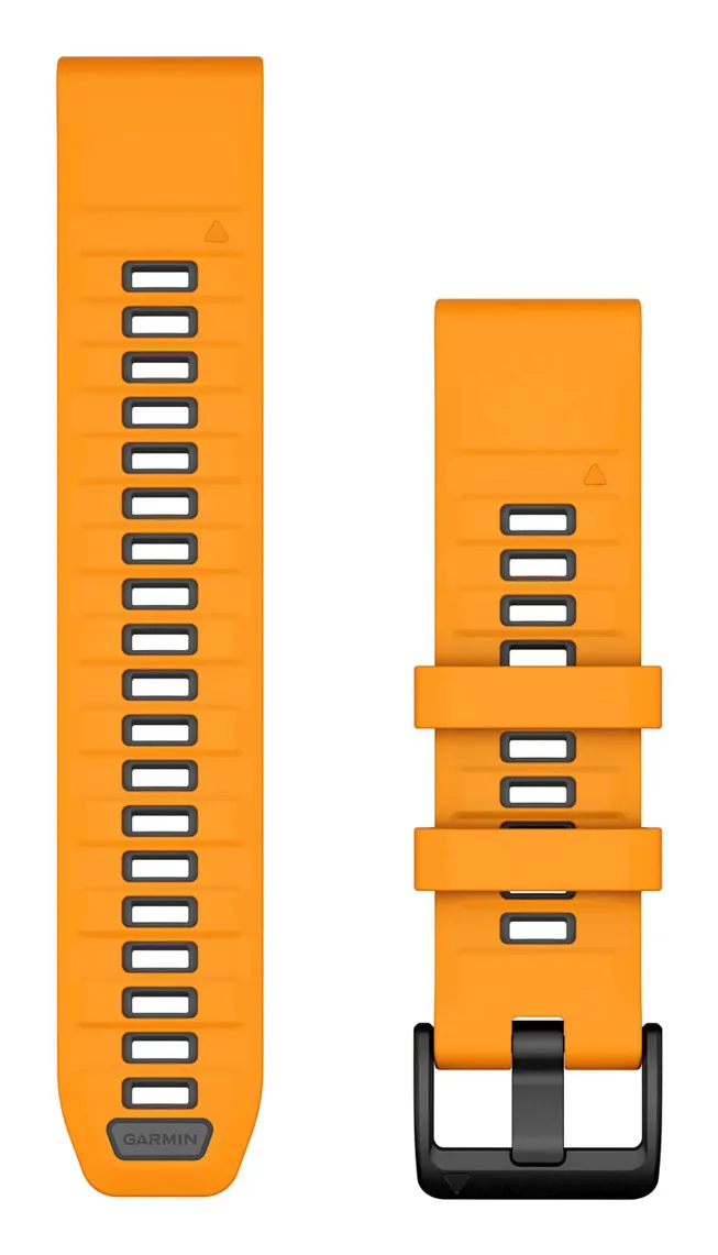 Garmin QuickFit Band Graphite, Orange Silicone