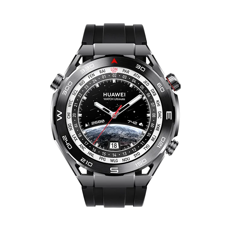 HUAWEI WATCH Ultimate Zwarte/ 48mm/ GPS/ Zwarte (HNBR band)