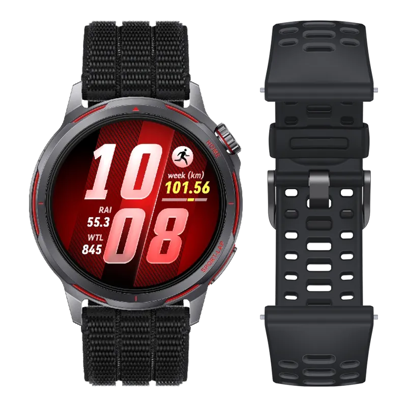 HUAWEI WATCH GT Runner 2 Midnight Black/ Ultra-Precision GPS/ Intelligent Marathon Mode/ Slim Design with Titanium/ NFC Payment with Curve/ Compatible with iOS and Android