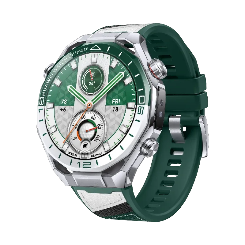 HUAWEI WATCH Ultimate 2 Green Edition/ Industry First Smartwatch with Sonar-Based Underwater Communication/ 150M Diving Technology/ Luxury Liquid Metal Case with Sapphire Crystal Glass